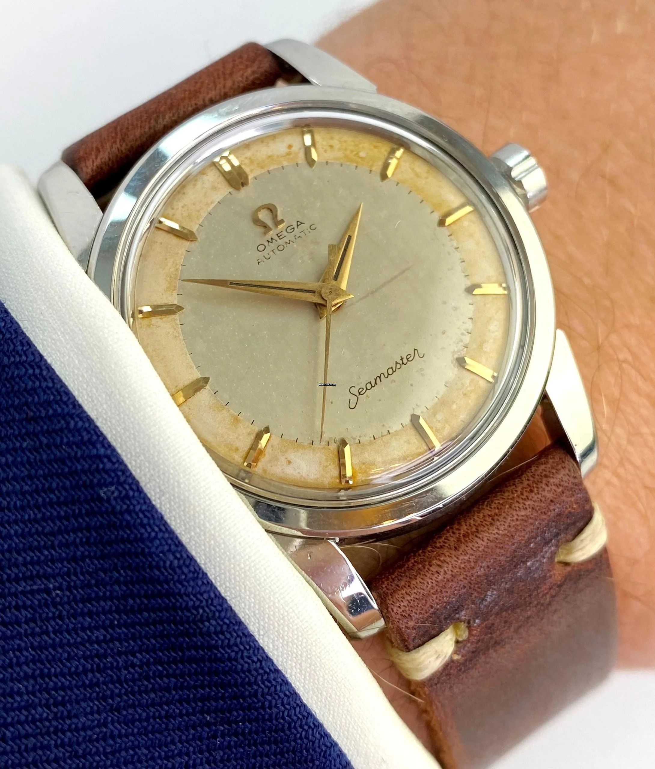  Omega Seamaster Serviced Seamaster Vintage Automatic Automatik 2846 Fat Lugs 2846 