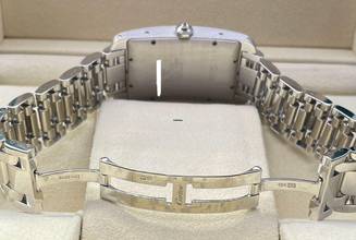 Thumbnail von Cartier Tank Américaine GM/2370 WHITEGOLD 18KT. (Factory Diamond Setting) (Men's Size) 26,5mm X 44,5mm Grande Model RARE TOP CONDITION SERVICED