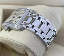 Thumbnail von Cartier Tank Américaine GM/2370 WHITEGOLD 18KT. (Factory Diamond Setting) (Men's Size) 26,5mm X 44,5mm Grande Model RARE TOP CONDITION SERVICED