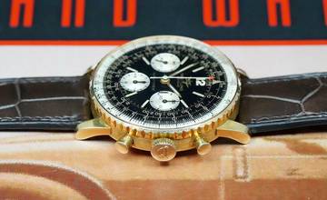 Thumbnail von Breitling Navitimer VERY RARE 806 NAVITIMER IN FULL 18K GOLD VINTAGE MILLE MIGLIA CAR