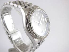 Thumbnail von Rolex Datejust 31 original Whitegold Diamond Bezel