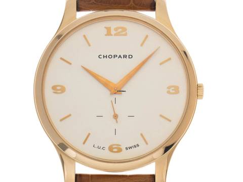  Chopard L.U.C Xps kleine Sekunde Ref.1920 2021 original Box wie Neu Vintage L.U.C Xps kleine Sekunde Krokoleder 18kt Roségold 