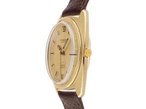 Thumbnail von Omega Constellation Quartz Electroquarz 300Hz Ref.198.002 1972 original Box sehr gut Vintage Constellation Electronicquarz f300Hz 18kt Gelbgold 66g