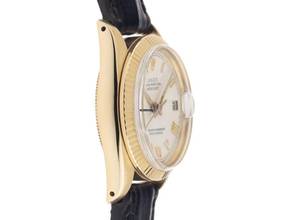 Thumbnail von Rolex Datejust 31 Medium Ref.6827 1977 Box&Beschreibung sehr gut Vintage Datejust Medium 14kt Gelbgold open 6/9