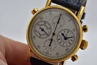 Thumbnail von Chronoswiss Chronograph Rattrapante 18k Yellow Gold CH7321 Doppelchronograph 100g