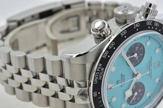 Thumbnail von Tudor Heritage Black Bay Chronograph 79360N Tiffany Flamingo Blue Dial