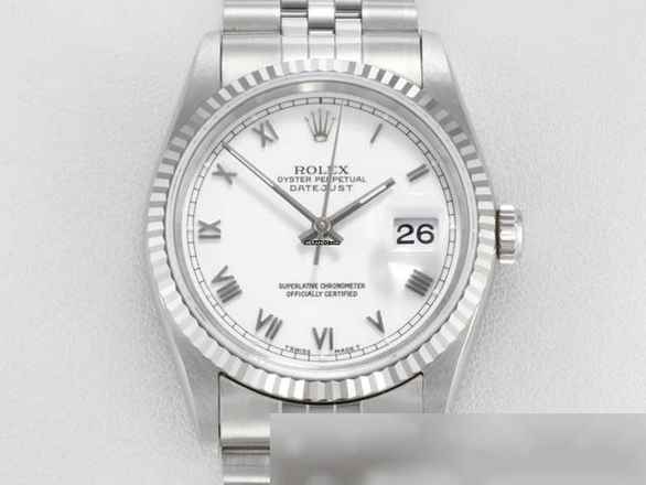  Rolex Datejust 36 36mm 16234 1999 Stahl Weissgold 750 Automatik Gold Date Just Stainless Steel 18kt White Gold Jubilé-band Chronometer Oyster 