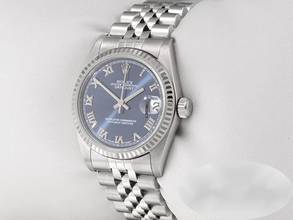 Thumbnail von Rolex Datejust 31 Medium 31mm Stahl Weissgold 750 2002 Automatik Stainless Steel 18kt White Gold Jubilé-band Chronometer Oyster Blue Dial Gold