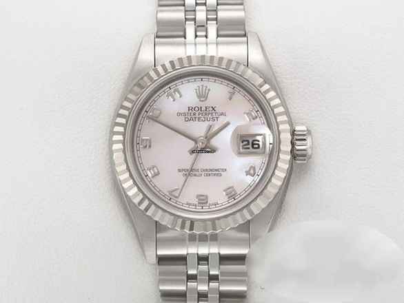  Rolex Lady-Datejust Edelstahl Weissgold 750 Cacholong Automatik Stahl Stainless Steel 18kt White Gold Jubilé-band Chronometer Oyster 