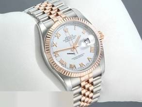 Thumbnail von Rolex Datejust 36 36mm 116231 2011 Stahl Rosegold 750 Automatik Rotgold Gold Stainless Steel 18kt Rose Gold Jubilé-band Chronometer Oyster White Dial
