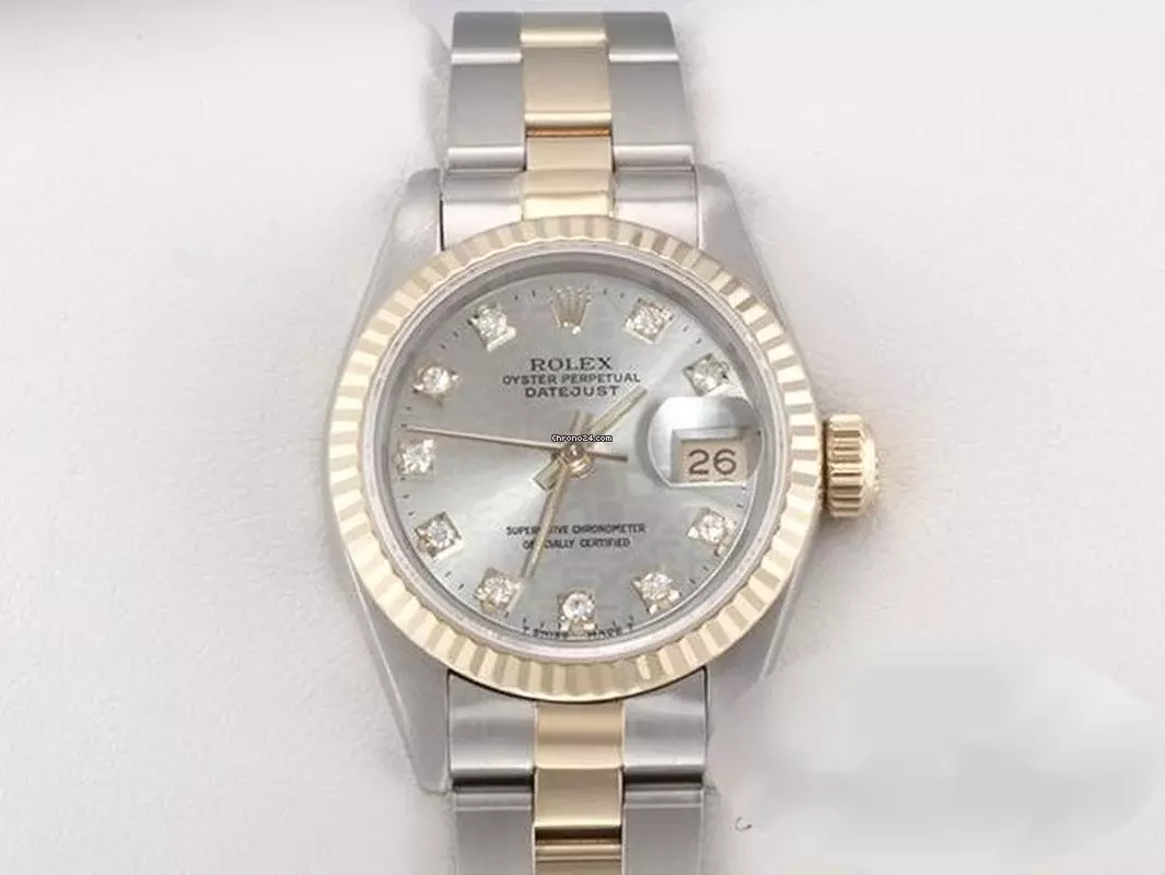 Rolex Lady-Datejust Edelstahl Gelbgold 750 Diamanten Automatik Stainless Steel 18kt Yellow Gold Oyster-band Chronometer