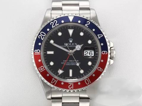  Rolex GMT-Master 16700 Edelstahl Automatik Zweite Zeitzone Stahl Stainless Steel Oyster-band Chronometer Black 