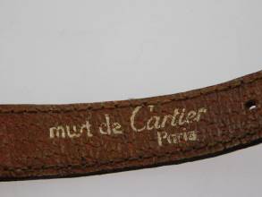 Thumbnail von Cartier Arcade Paris Handaufzug 18 Karat Gelbgold mit Original Band und Schließe mit seltener 18 Karat Weißgoldlünette 24 x 31 mm Rarität