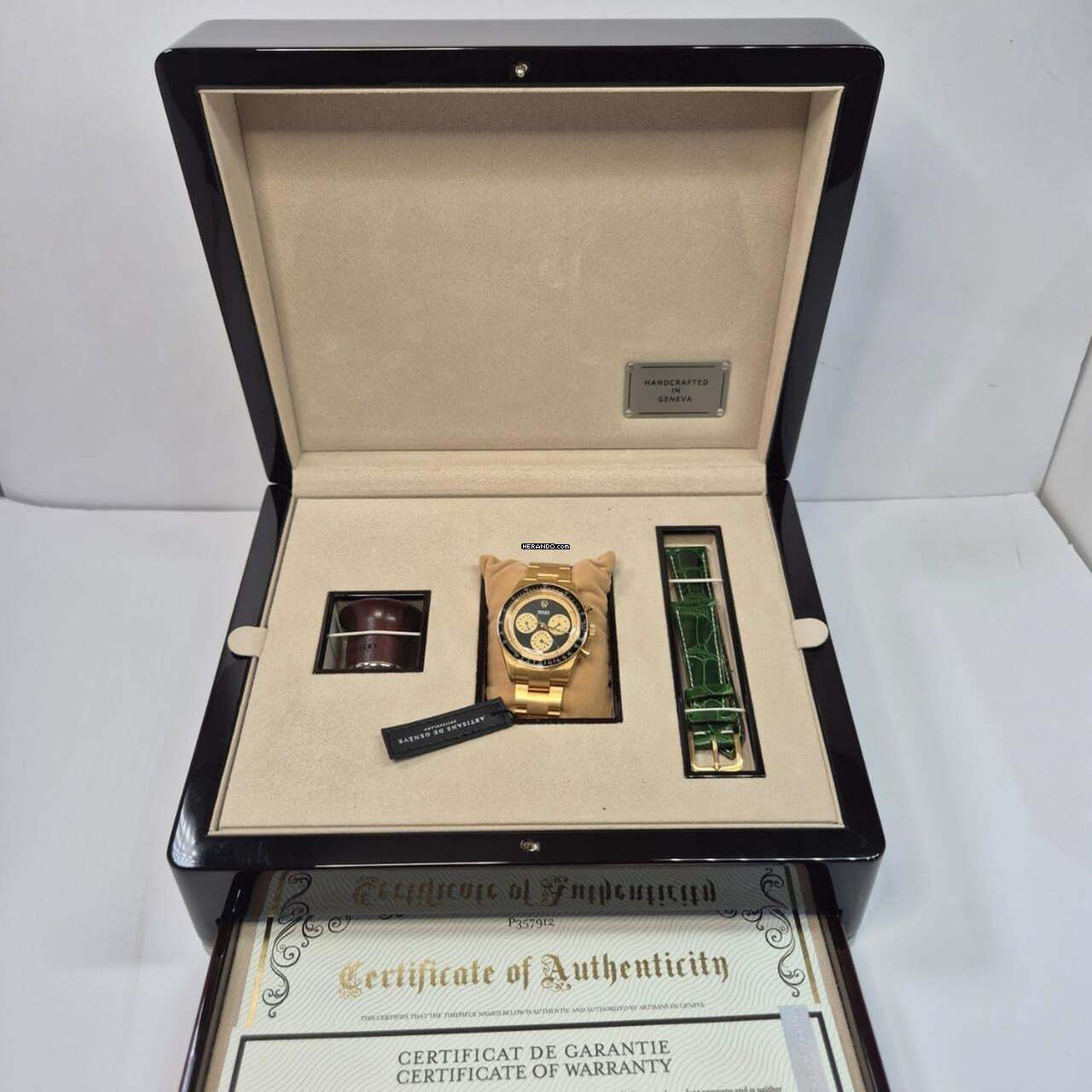  Rolex Daytona Artisans de Geneve Piece Unique Full Gold 37.5mm Automático Completo 