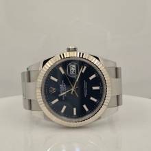 Thumbnail von Rolex Datejust 41 Ouro Branco & Aço Blue Dial Automático Completo