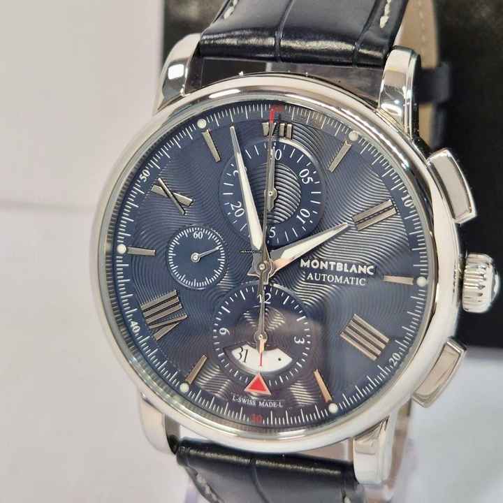 Montblanc 4810 Chronograph Blue Edition 43mm Automático Completo 