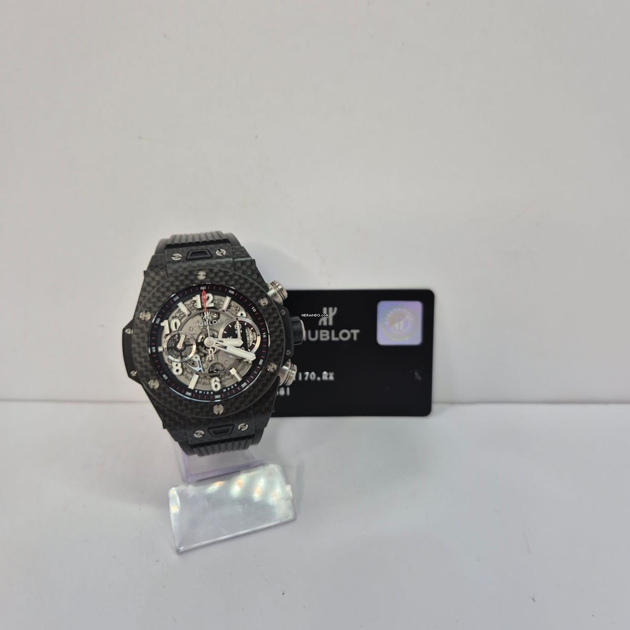  Hublot Big Bang Unico All Carbon 45mm Automático Completo 