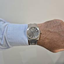 Thumbnail von Audemars Piguet Royal Oak 41mm Full Steel Automático Fundo Cinza Completo