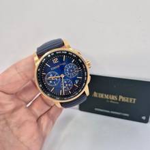 Thumbnail von Audemars Piguet Code 11.59 Chronograph Blue Sunburst Dial Ouro Rosé 41mm Completo