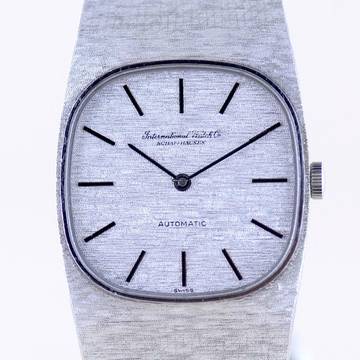  IWC 18K Weißgold Dresswatch 750 gold Jumbo Automatic Milanaise ultra rar 