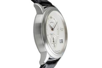 Thumbnail von Glashütte Original PanoMaticDate Stahl Automatik Herrenuhr Ref. 90-01-02-02-04