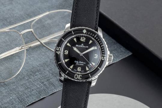  Blancpain Fifty Fathoms Stahl Automatik Herrenuhr Ref 5015-1136-52A Papiere 2019 