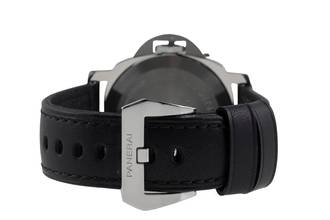 Thumbnail von Panerai Luminor Base Logo Stahl Handaufzug Herrenuhr Ref. PAM01000 B&P 2017