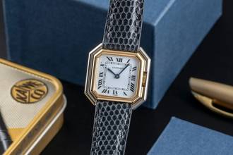 Thumbnail von Cartier Ceinture Stahl / Gold Handaufzug Damenuhr Ref. 7821