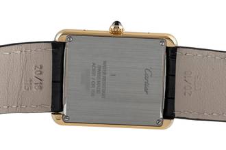 Thumbnail von Cartier Tank Solo 18k (0,750) Gold Quarz Herrenuhr Ref. W1018855 B&P 2024