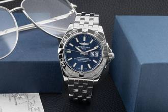 Thumbnail von Breitling Galactic 41 Stahl Automatik Herrenuhr Ref. A49350L2/C929 B&P 2019