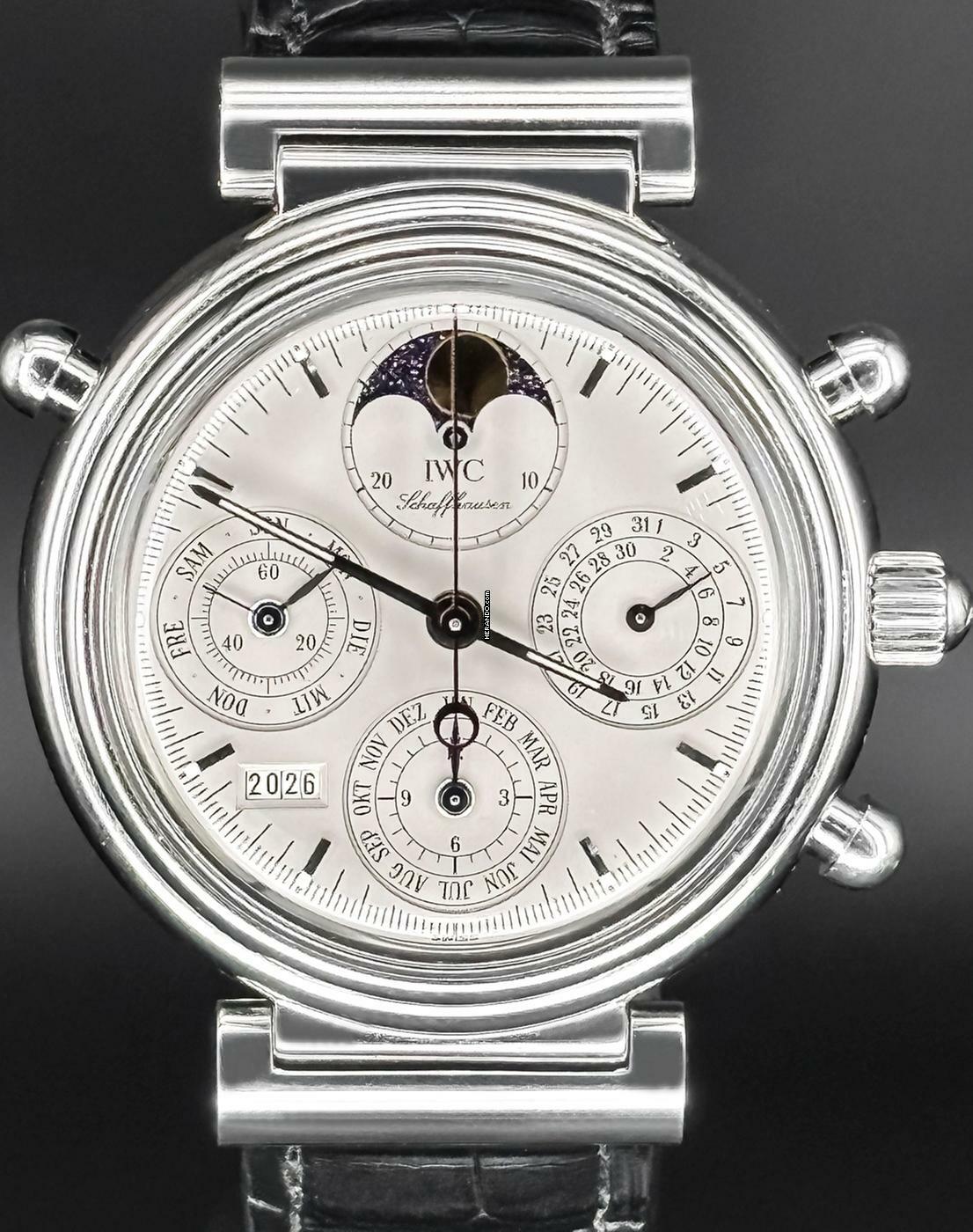 IWC Da Vinci Perpetual Calendar Rattrapante Platin FULLSET Limited Edition 500 Stk.