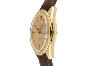 Thumbnail von Omega Seamaster Electroquarz 300Hz Ref.198.0001 1972 original Box sehr gut Vintage Seamaster Electronicquarz f300Hz 14kt Gelbgold 62g