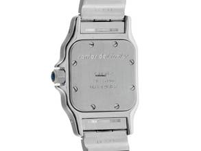 Thumbnail von Cartier Santos Galbée Lady PM kleines Modell Ref.1057930 1991 Full Set sehr gut Vintage Santos Galbee Lady PM kleines Modell