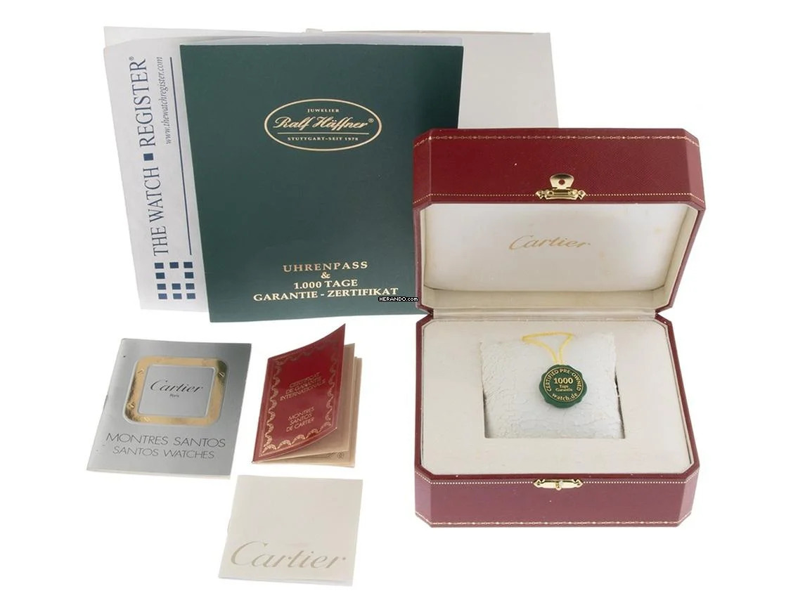  Cartier Santos Galbée Lady PM kleines Modell Ref.1057930 1991 Full Set sehr gut Vintage Santos Galbee Lady PM kleines Modell 