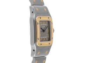 Thumbnail von Cartier Santos Galbée Lady PM kleines Modell Ref.1057930 1991 Full Set sehr gut Vintage Santos Galbee Lady PM kleines Modell