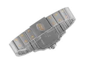 Thumbnail von Cartier Santos Galbée Lady PM kleines Modell Ref.1057930 1991 Full Set sehr gut Vintage Santos Galbee Lady PM kleines Modell