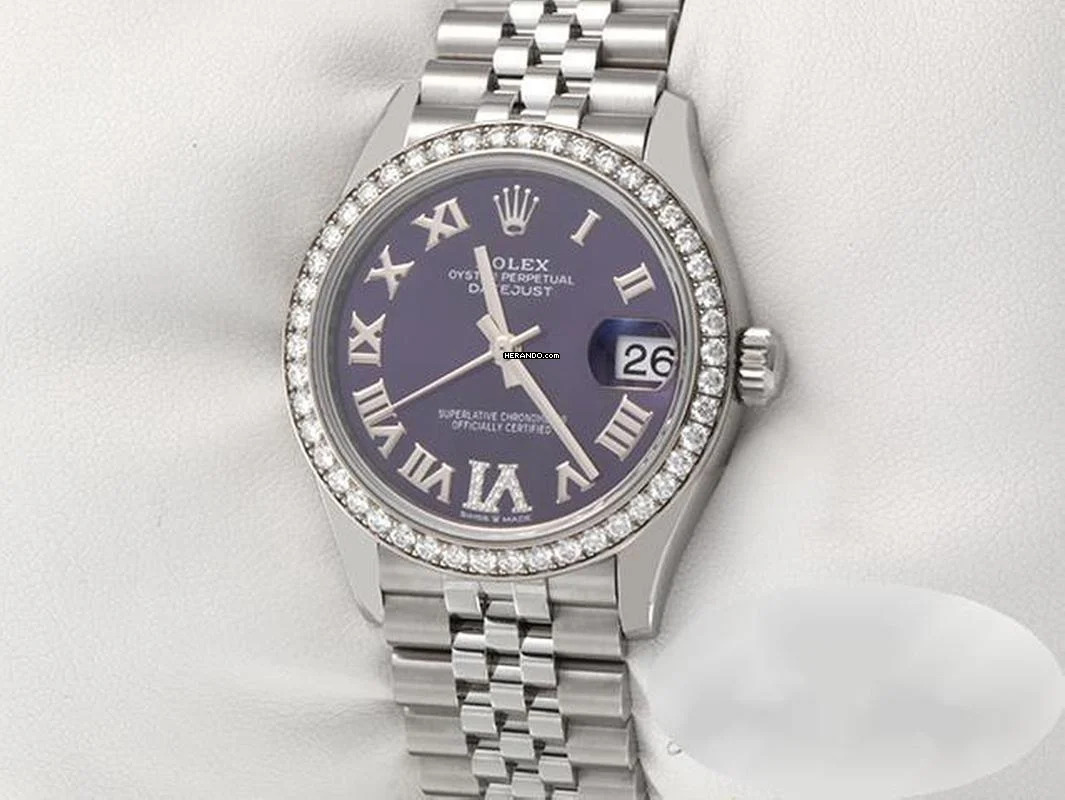 Rolex Datejust 31 Medium 278384rbr 2020 Stahl Weissgold 750 Diamanten Automatik Stainless Steel 18kt White Gold Jubilé-band Chronometer Oyster