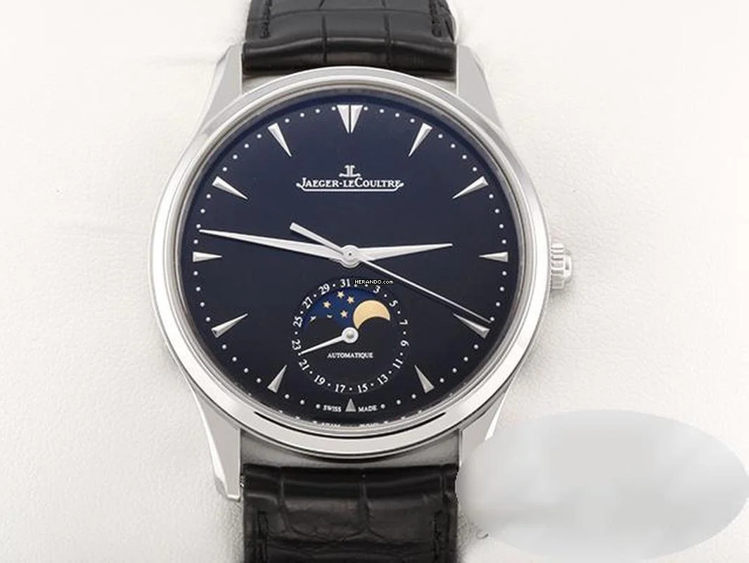  Jaeger-LeCoultre Master Ultra Thin Moon 176.8.64.s Q1368470 2019 Edelstahl Automatik Steel Black Dial 