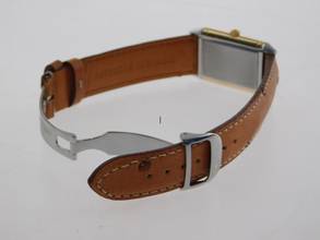 Thumbnail von Jaeger-LeCoultre Reverso Classique Classic Stahl / Gelbgold im Top Zustand mit Straußenband und Faltschließe Classic 23 x 38 mm