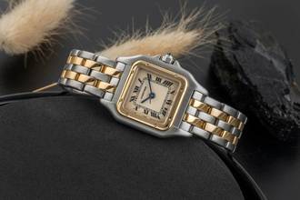 Thumbnail von Cartier Panthère Classique Et Figaro SM Stahl Gold Quarz Damenuhr Ref. W25029B6