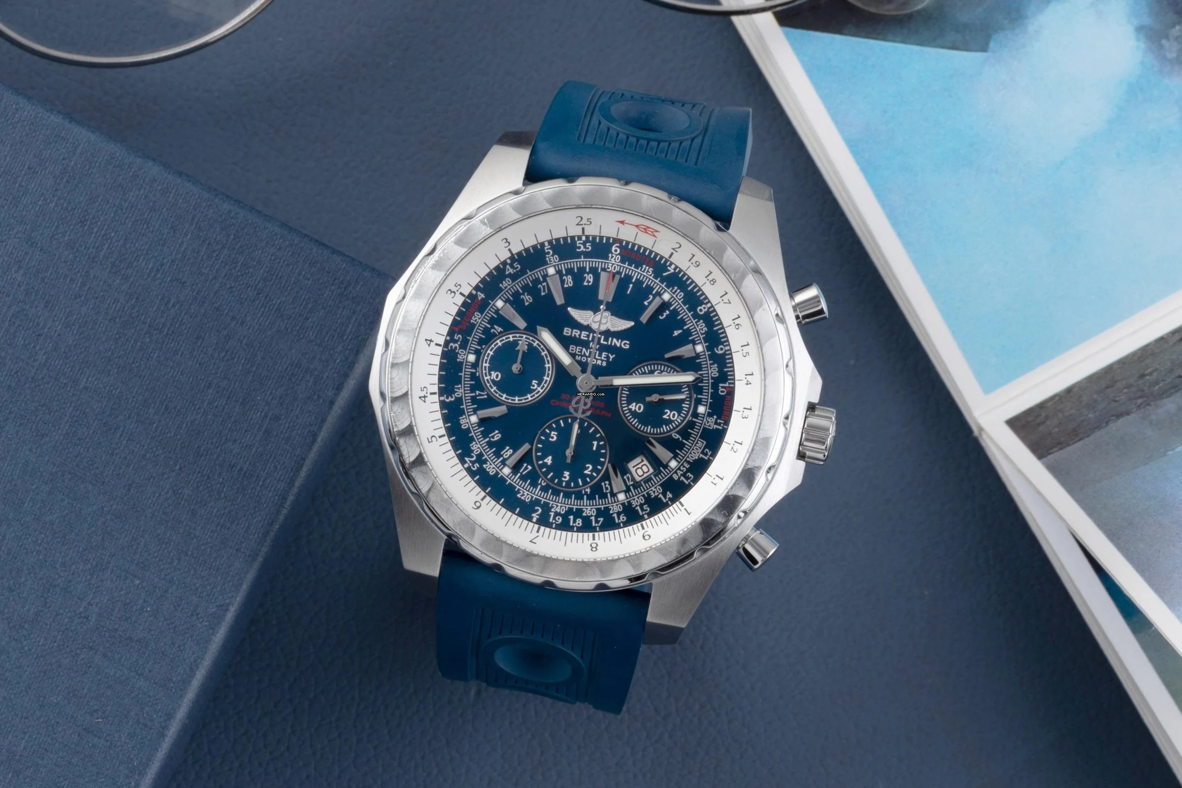 Breitling Bentley Motors Chronograph Automatik Herrenuhr A25363 Papiere 2007