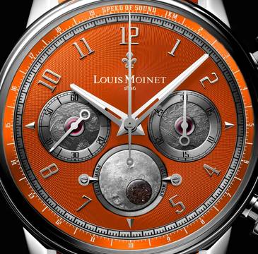  Louis Moinet Speed of Sound Orange Titanium Valjoux 88 Limited Edition only 3 pieces 