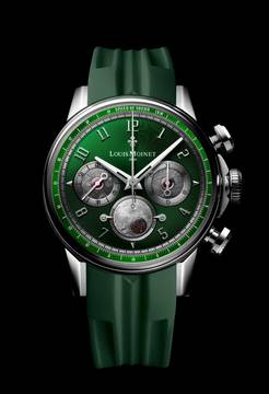  Louis Moinet Speed of Sound Green Titanium Valjoux 88 Limited Edition only 3 pieces 