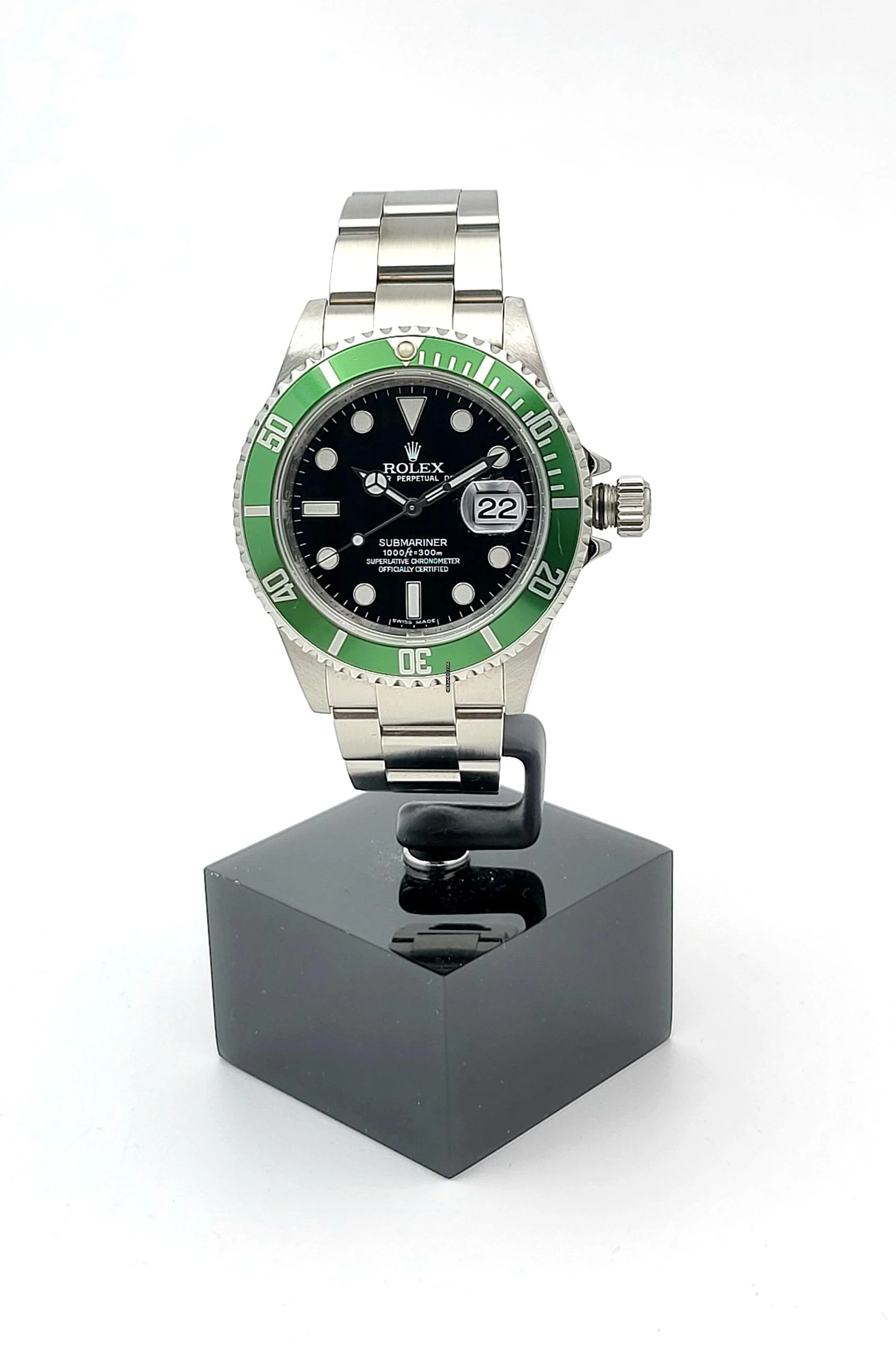 Rolex Submariner Date Kermit Rehaut Card Full Set LC100