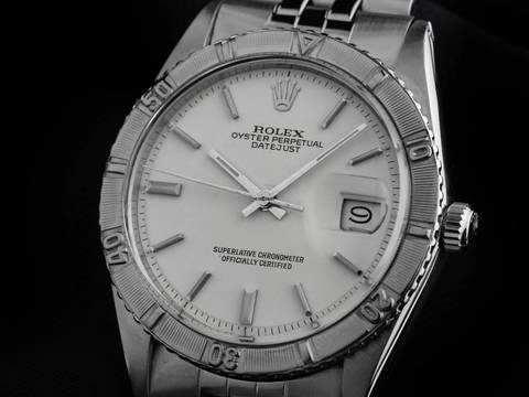  Rolex Datejust Turn-O-Graph Turn-O-Graph Ref.16250 1966 original Box sehr Gut Vintage Datejust Turn-O-Graph Stahl 18kt Weißgold open 6/9 