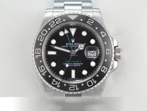  Rolex GMT-Master II 116710ln 2012 Edelstahl Automatik Stahl Zweite Zeitzone Stainless Steel Oyster-band Chronometer Black Dial 