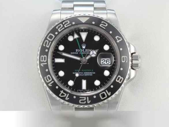  Rolex GMT-Master II 116710ln 2012 Edelstahl Automatik Stahl Zweite Zeitzone Stainless Steel Oyster-band Chronometer Black Dial 