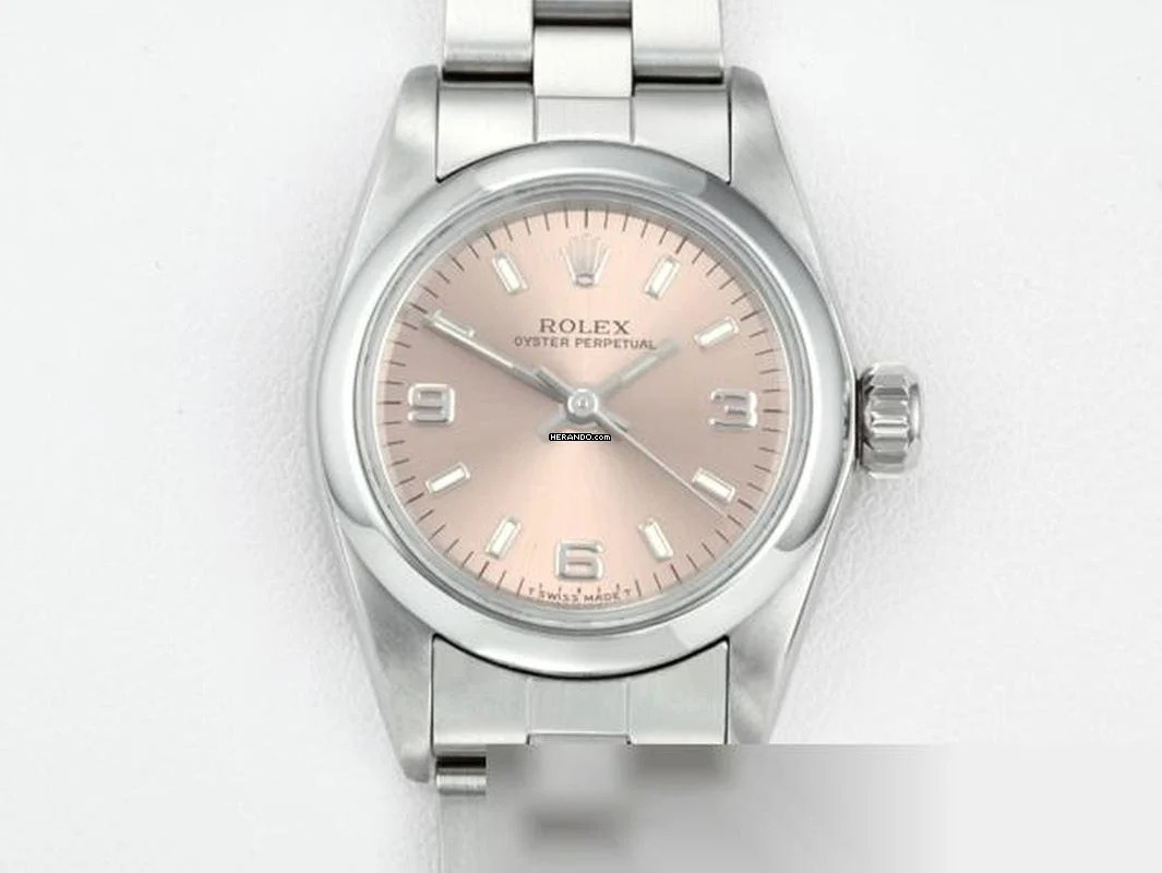 Rolex Oyster Perpetual 26 Lady Oyster Perpetual 26mm Edelstahl Automatik Stahl Damen Stainless Steel Oyster-band
