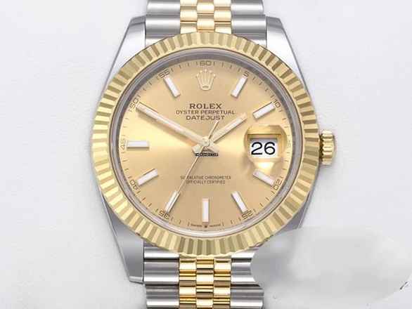  Rolex Datejust 41 126333 2023 Edelstahl Gelbgold 750 Automatik Stainless Steel 18kt Yellow Gold Jubilé-band Chronometer Oyster 