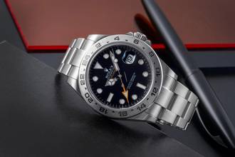 Thumbnail von Rolex Explorer II Black Dial Edelstahl Automatik Ref. 216570 Box & Papiere